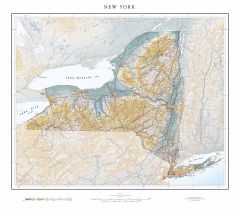 New York in Context Fine Art Print Map